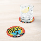 フィンダースキーパーズゴルフクラブデザイン ラウンドペーパーコースター (インサイチュ)