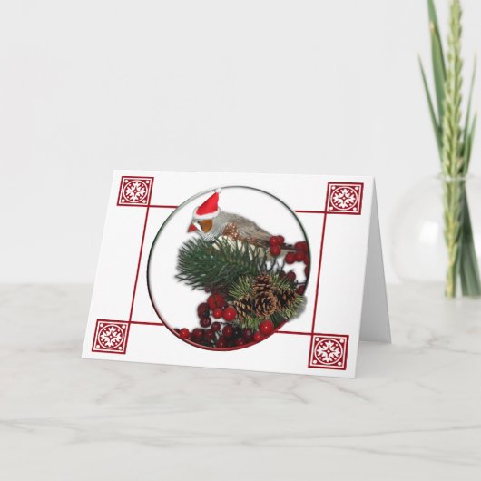 フィンチのクリスマスカード6 シーズンカード (正面)