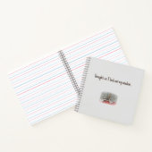 フィンチの写真付きスパイラルノートブック ノートブック (内部)