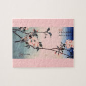 フィンチの桜の日本人のプリント ジグソーパズル (横)