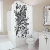 フィンチオンさくらんぼブランチ シャワーカーテン (インサイチュ)