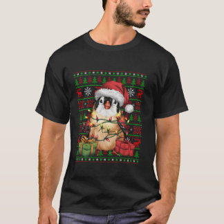 フィンチズバードクリスマスライト醜いサンタハットフィンチズCh Tシャツ
