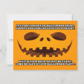 フィンディッシュパンプキン血文字ハローウィンパーティ 招待状 (正面)