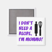 フィンランドおばあちゃんレシピは必要ない マグネット (正面/裏面)