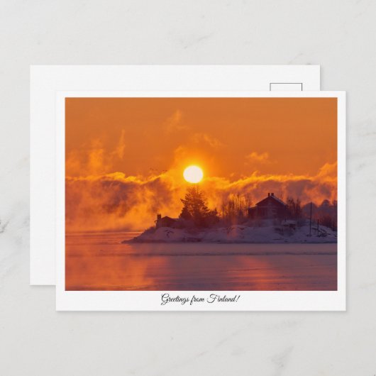 フィンランドおみやげポストカードのご挨拶 ポストカード (正面/裏面)