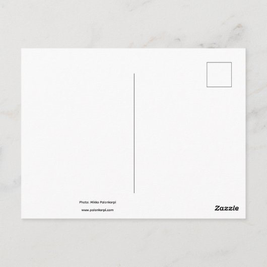 フィンランドおみやげポストカードのご挨拶 ポストカード (裏面)