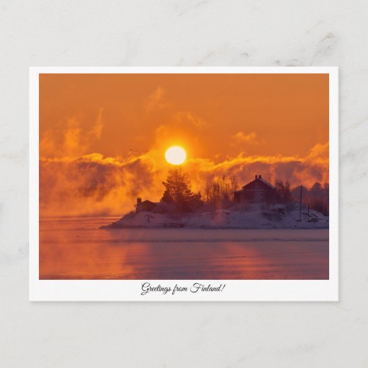 フィンランドおみやげポストカードのご挨拶 ポストカード (正面)