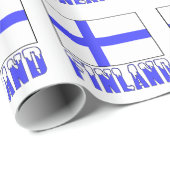 フィンランドおよびフィンランド国旗 ラッピングペーパー (ロールコーナー)