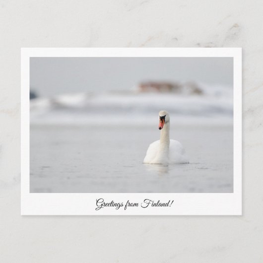 フィンランドからのご挨拶！ ポストカード (正面)