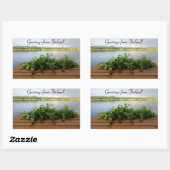 フィンランドからの挨拶ステッカー 長方形シール (シート)