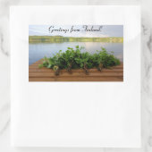 フィンランドからの挨拶ステッカー 長方形シール (バッグ)