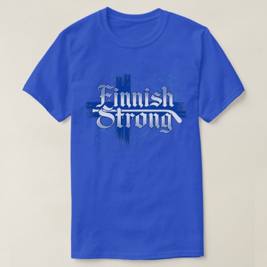フィンランドでのフィンランドのストロング・ホッケー Tシャツ (デザイン正面)