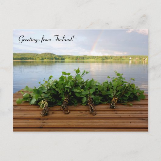 フィンランドのはがきからの挨拶 ポストカード (正面)