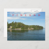 フィンランドのアイランドビューポストカード ポストカード (正面/裏面)