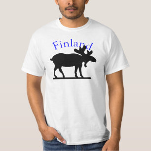 フィンランドのアメリカヘラジカのワイシャツ Tシャツ