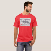 フィンランドのクリスマスのトナカイのスタンプのTシャツ Tシャツ (正面フル)