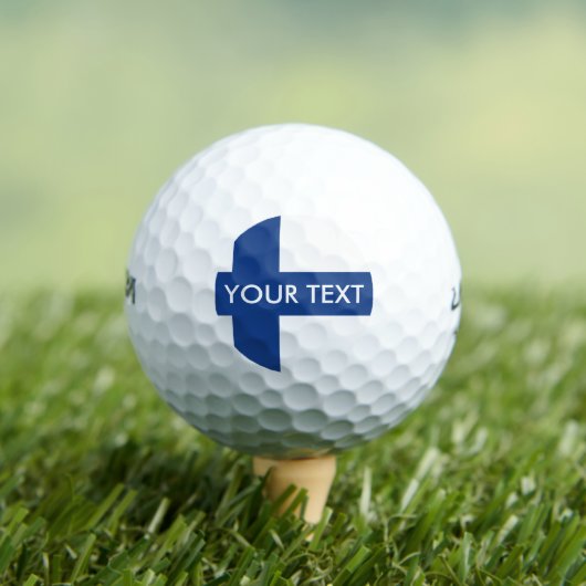 フィンランドのゴルフボールセットギフト国旗 ゴルフボール (インサイチュ 木)