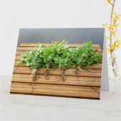 フィンランドのサウナテーマグリーティングカード カード (黄色い花)