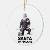 フィンランドのサンタ – ゲイ/ LGBTクリスマスオーナメント セラミックオーナメント (左)