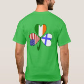 フィンランドのシャムロック Tシャツ (裏面)