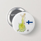 フィンランドのスケッチのバッジPinボタンのカラーマップ 缶バッジ (正面&裏面)