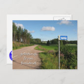 フィンランドのストップ国側バス ポストカード (正面/裏面)