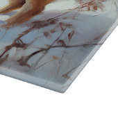 フィンランドのスピッツ雪のクリスマス カッティングボード (角)