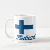 フィンランドのデザイン上の旗 コーヒーマグカップ (左)