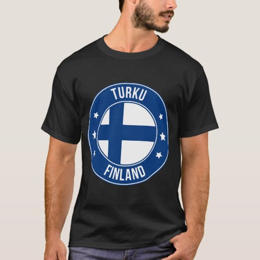 フィンランドのトゥルク市 Tシャツ (正面)