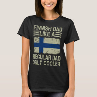 フィンランドのパパは通常のパパと同様クールにおもしろいD Tシャツ
