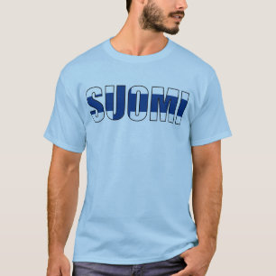 フィンランドのフィンランドの旗 Tシャツ