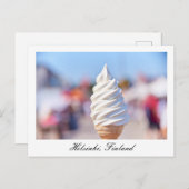 フィンランドのヘルシンキのソフトクリーム ポストカード (正面/裏面)