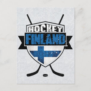 フィンランドのホッケーシールドSuomi ポストカード