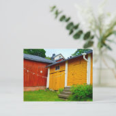 フィンランドのポルボの物干し ポストカード (スタンド正面)