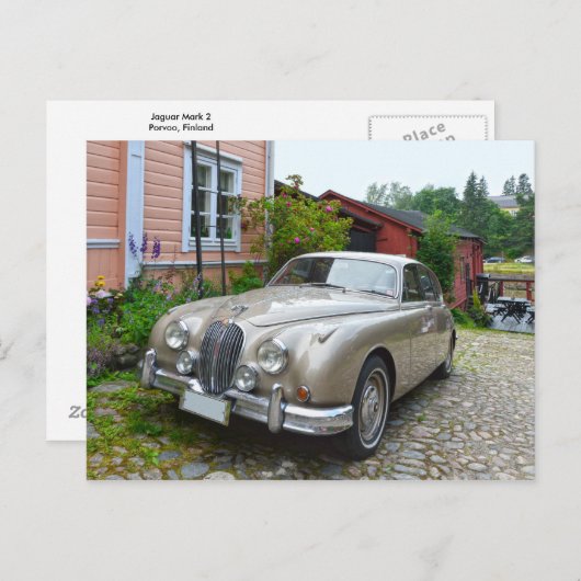 フィンランドのポルボーでジャガーマーク2 ポストカード (正面/裏面)