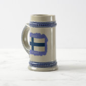 フィンランドのマグの旗 ビールジョッキ (正面左)