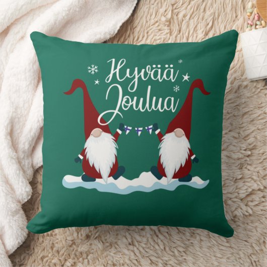 フィンランドのメリークリスマスフィンランドギフトティヒバジュ クッション (ブランケット)