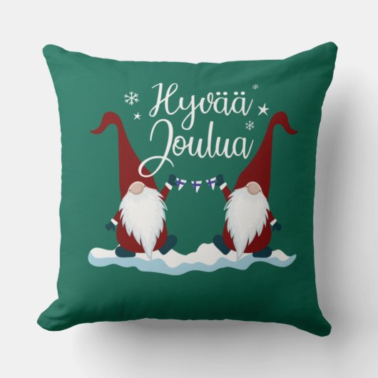 フィンランドのメリークリスマスフィンランドギフトティヒバジュ クッション (正面)