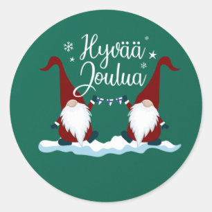 フィンランドのメリークリスマスフィンランドギフトティヒバジュ ラウンドシール