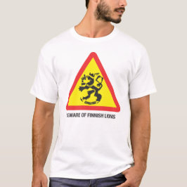 フィンランドのライオンに気をつけろ Tシャツ
