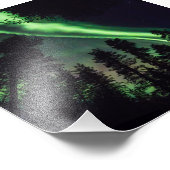 フィンランドのラップランドのオーロラ フォトプリント            (角)