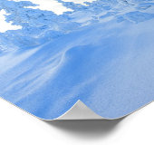 フィンランドのラップランドの雪の木 ポスター (角)