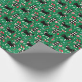 フィンランドのラプフンドのクリスマス犬 ラッピングペーパー (角)