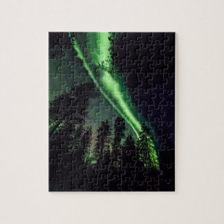 フィンランドのラプランドのオーロラのborealis ジグソーパズル