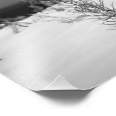 フィンランドのラプルで冬の設定で木製エイリアン フォトプリント            (角)