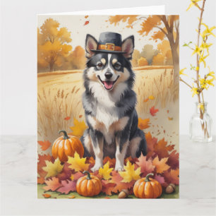 フィンランドのラプンドで紅葉感謝祭アート カード