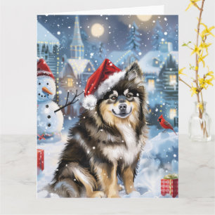 フィンランドのラプンドウィンターワンダーランドクリスマスジョイ カード