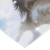 フィンランドのラプンドウィンターワンダーランドクリスマスジョイ テーブルクロス (アングル)