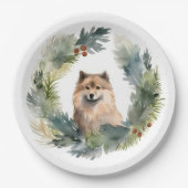 フィンランドのラプンドクリスマスリースフェスティバルカップ ペーパープレート (正面)