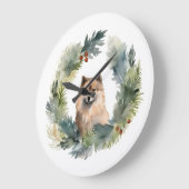 フィンランドのラプンドクリスマスリースフェスティバルカップ ラージ壁時計 (傾斜)